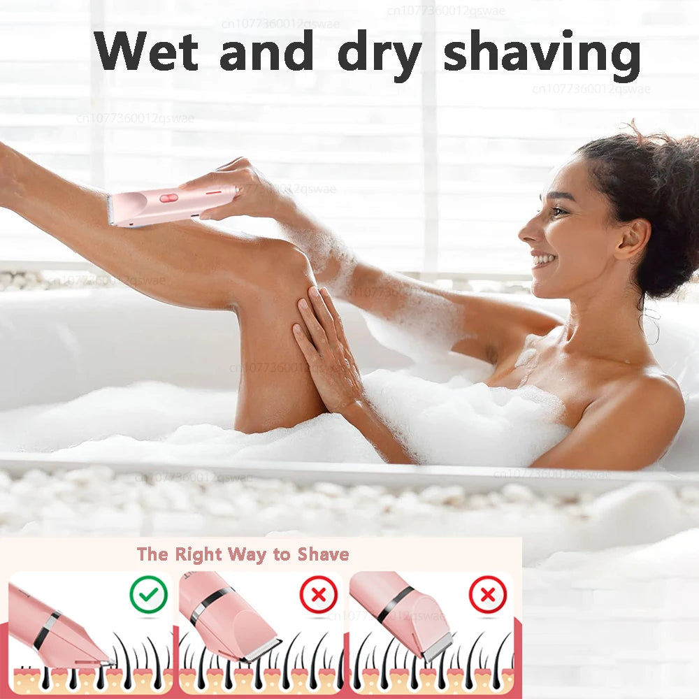 Dual-Head Electric Women's Body Trimmer