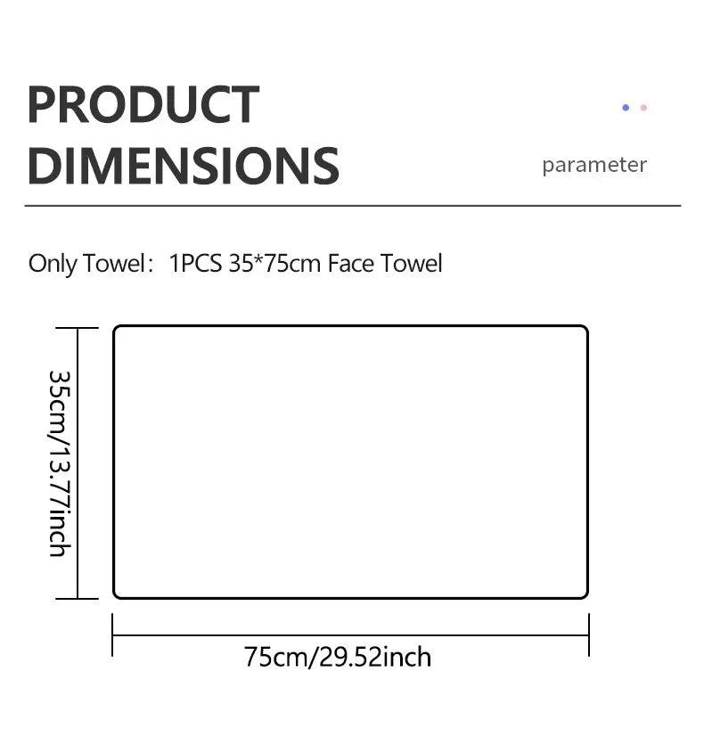 Luxury Quick-Dry Microfiber Face Towel