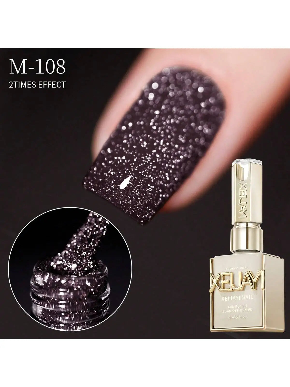 Broken Diamond Glitter Gel Polish