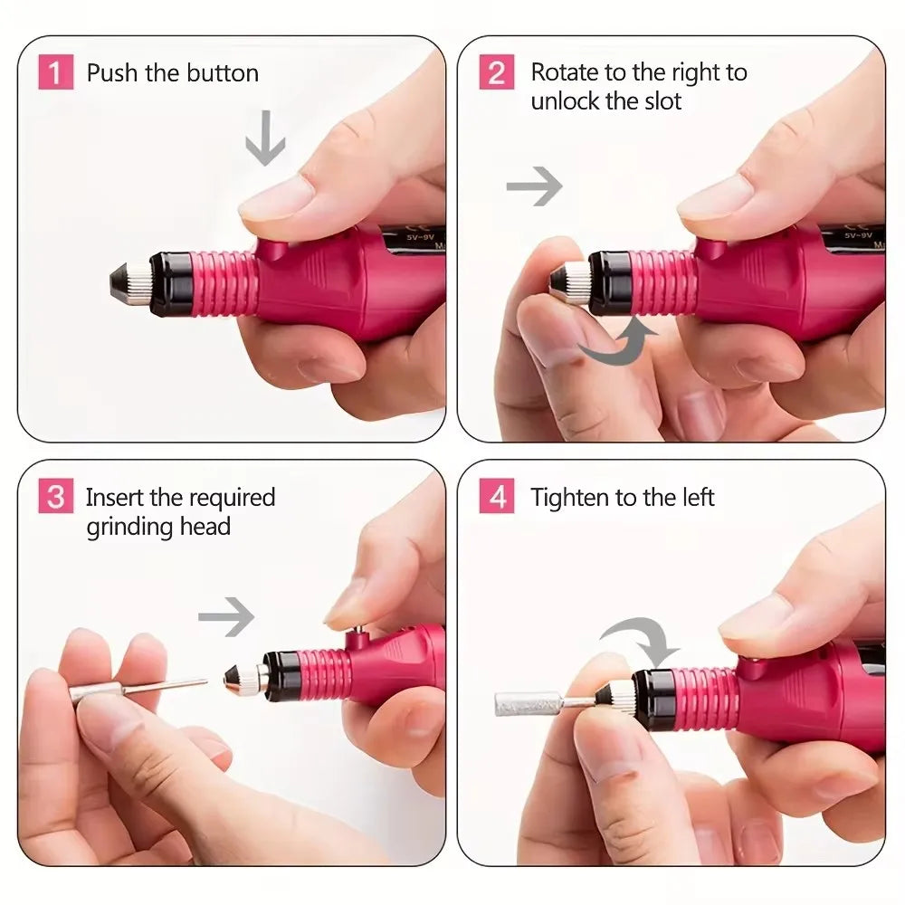 Electric Nail Drill & UV LED Nail Lamp Kit