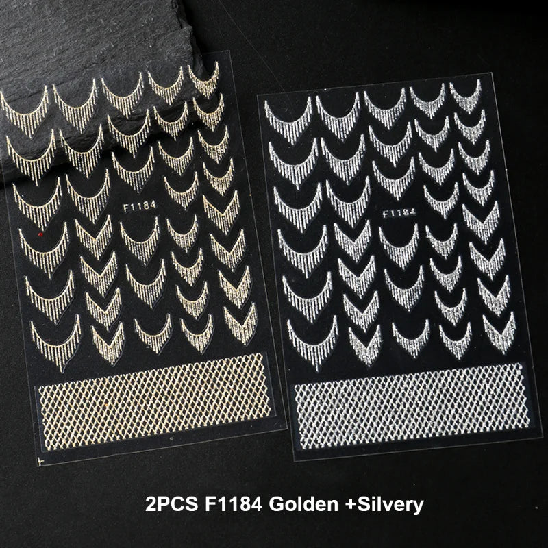 Reflective Glitter Nail Art Stickers