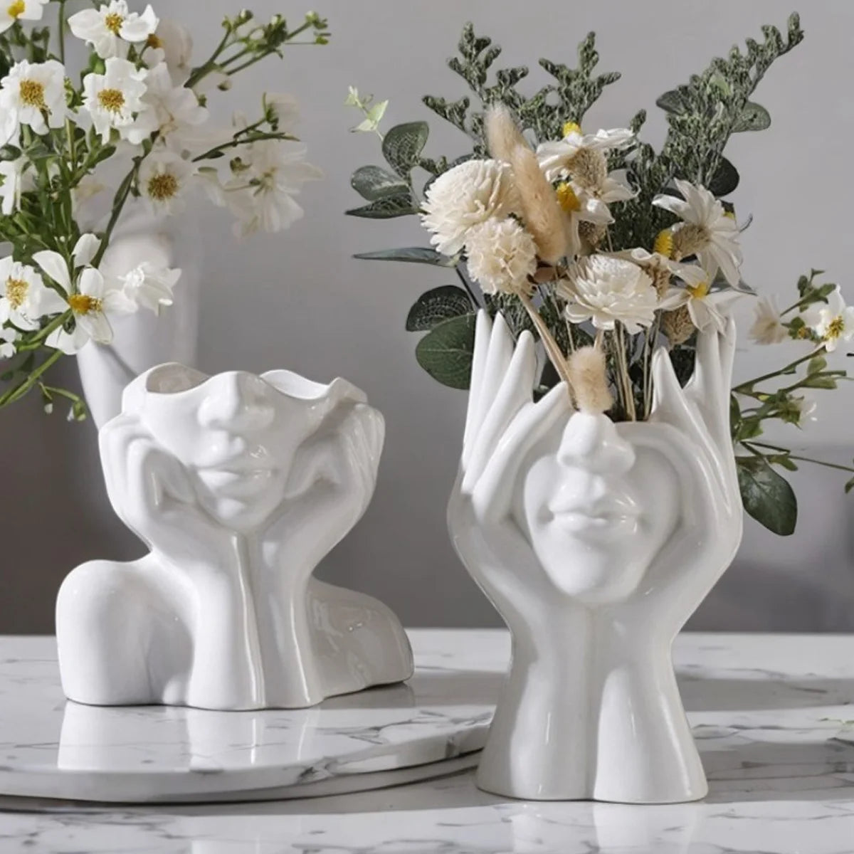 Face Design Makeup Brush Holder