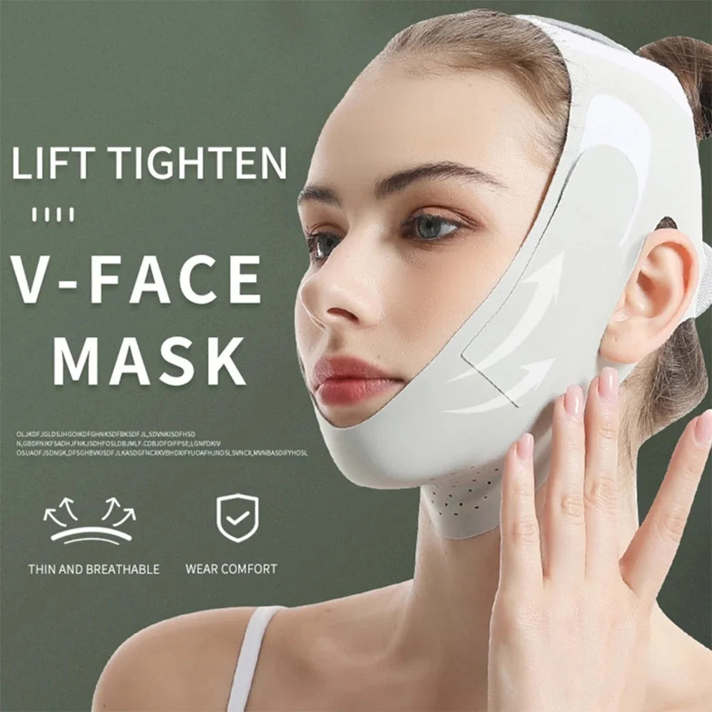 Reusable V-Line Face Support Mask