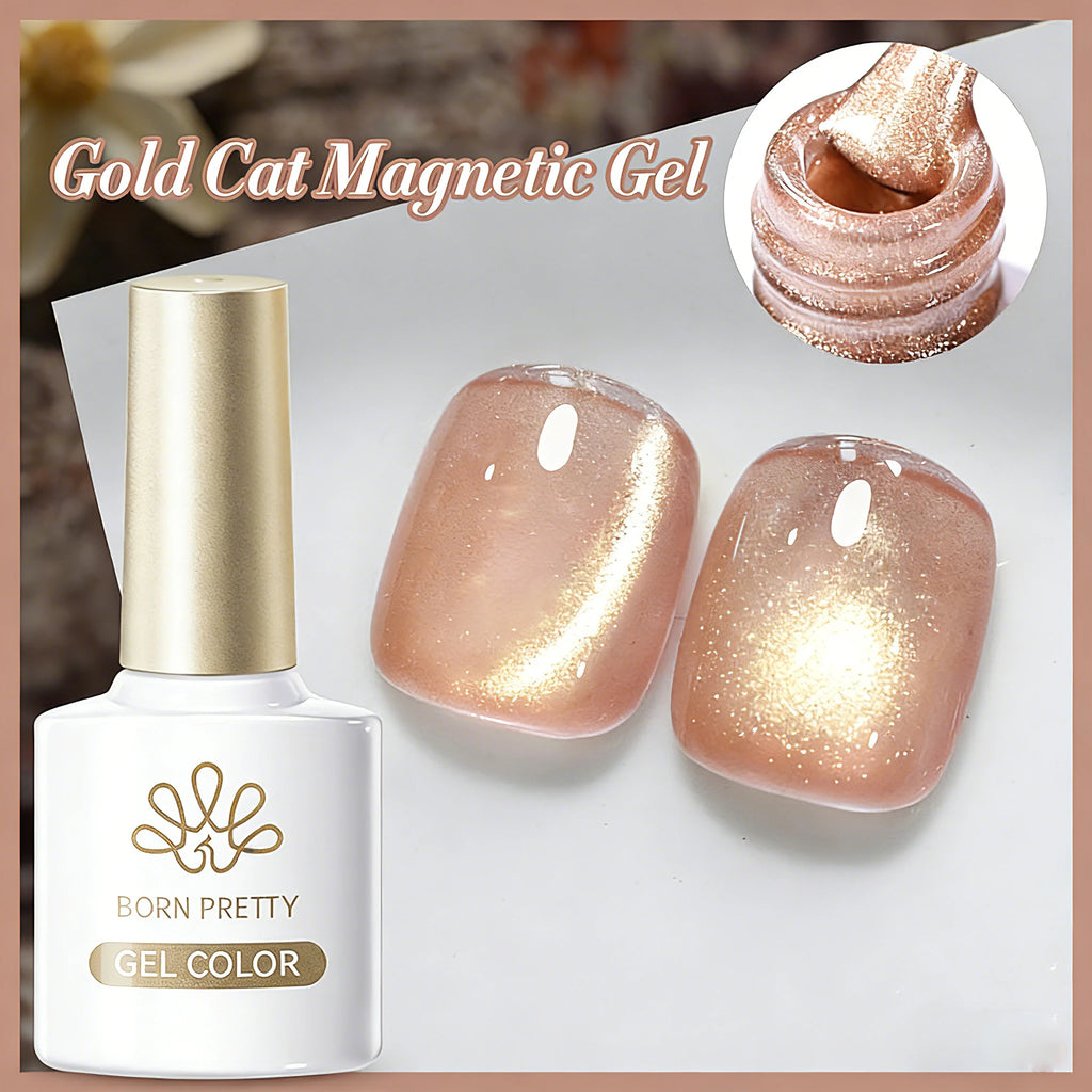 Black Glass Cat Eye Gel Polish