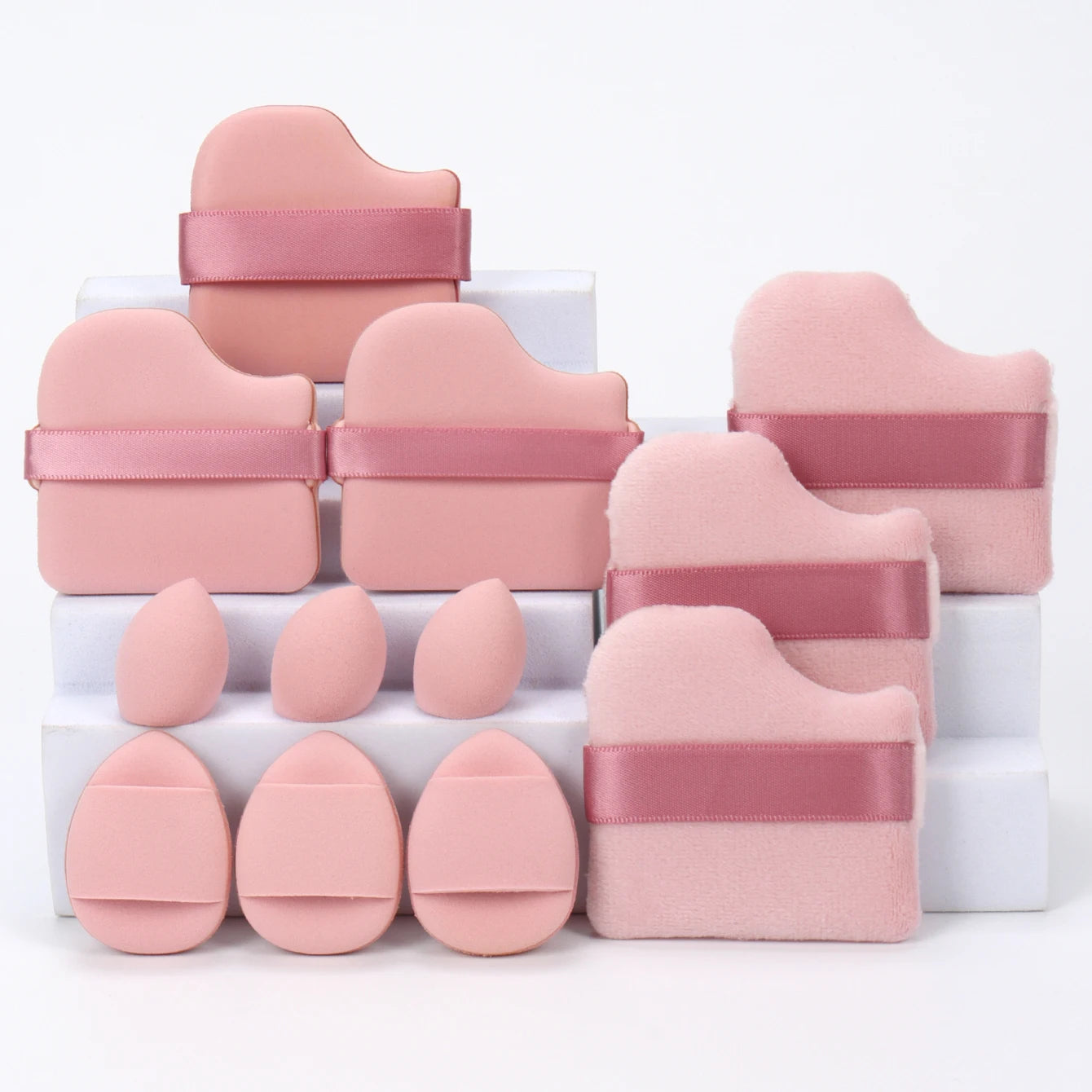 12-Piece Makeup Sponge & Powder Puff Set