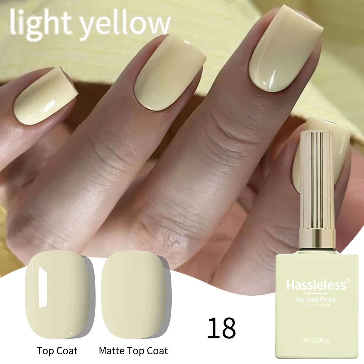 Pale Yellow Gel Polish