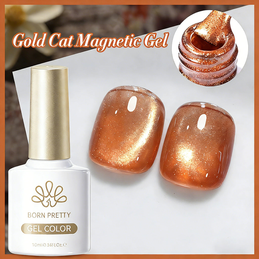 Black Glass Cat Eye Gel Polish
