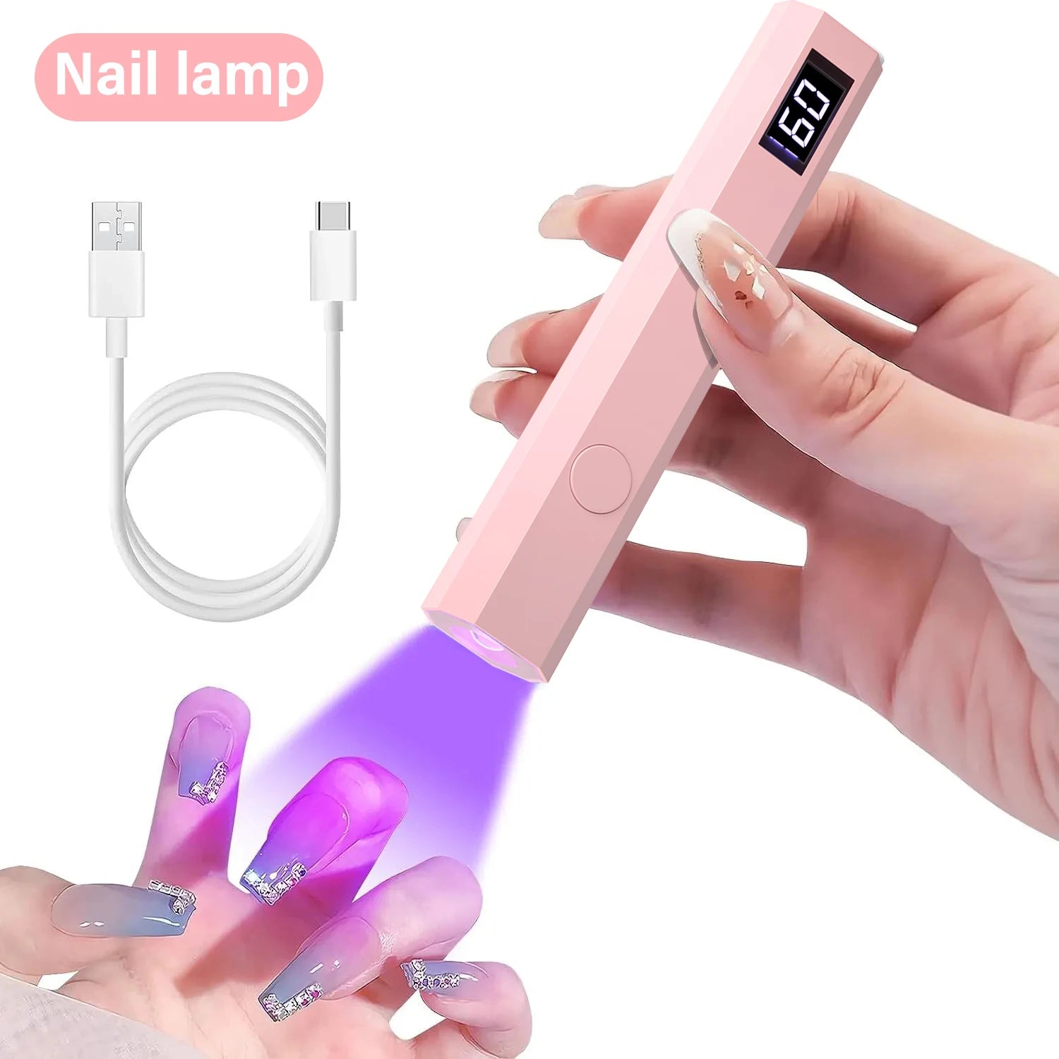 Rechargeable Mini LED Nail Lamp