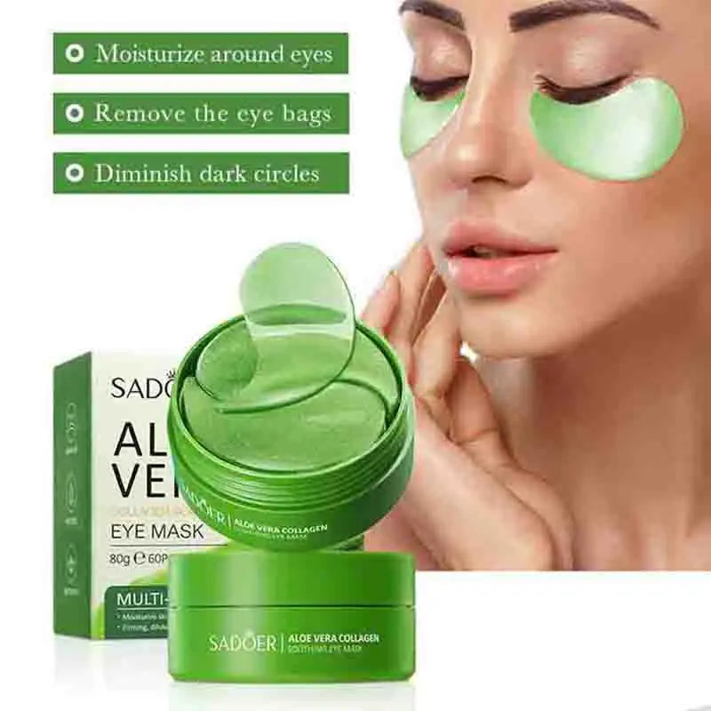 Aloe Vera & Collagen Hydrating Eye Patches (60 Pieces)