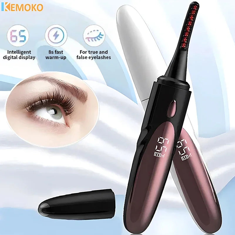 USB Rechargeable Heated Eyelash Curler with 4 Heat Modes