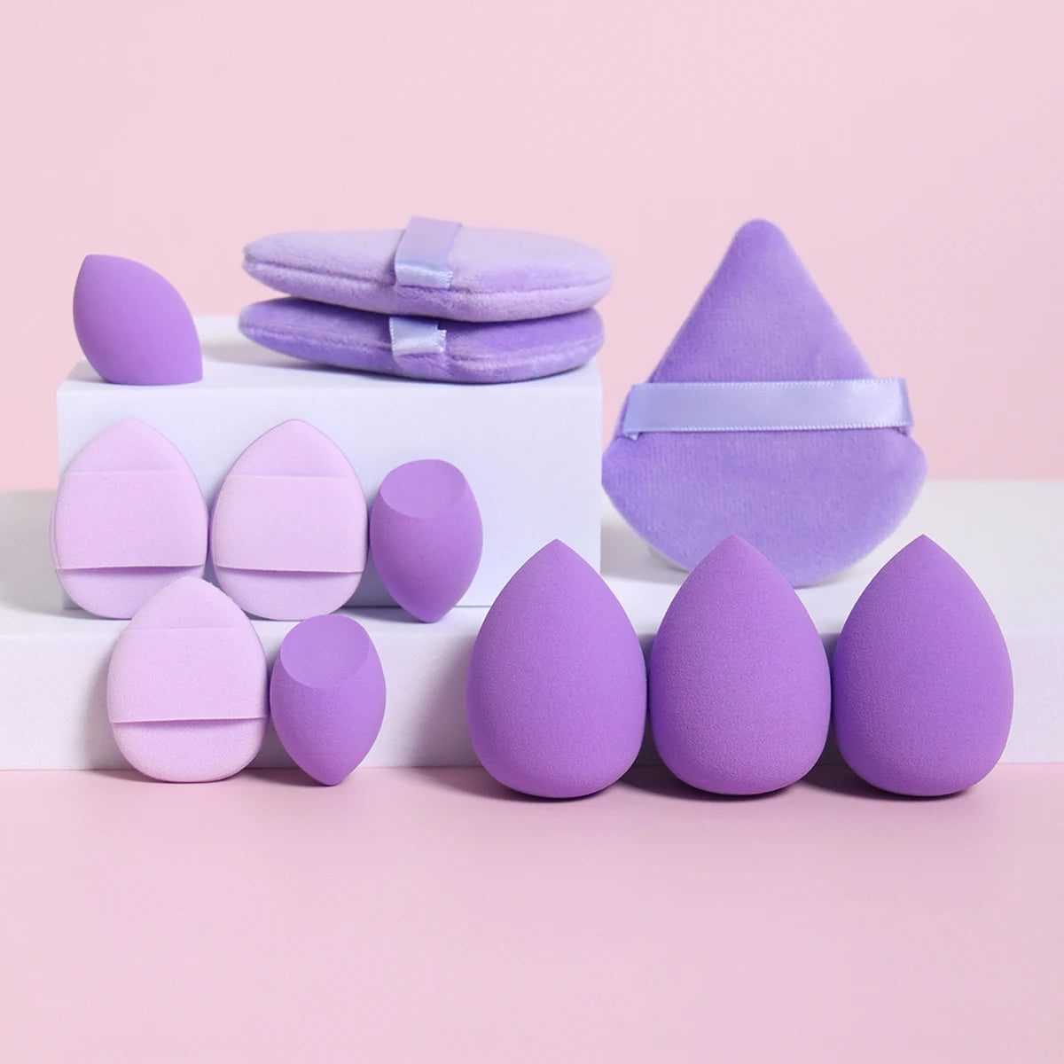 12-Piece Makeup Sponge & Powder Puff Set