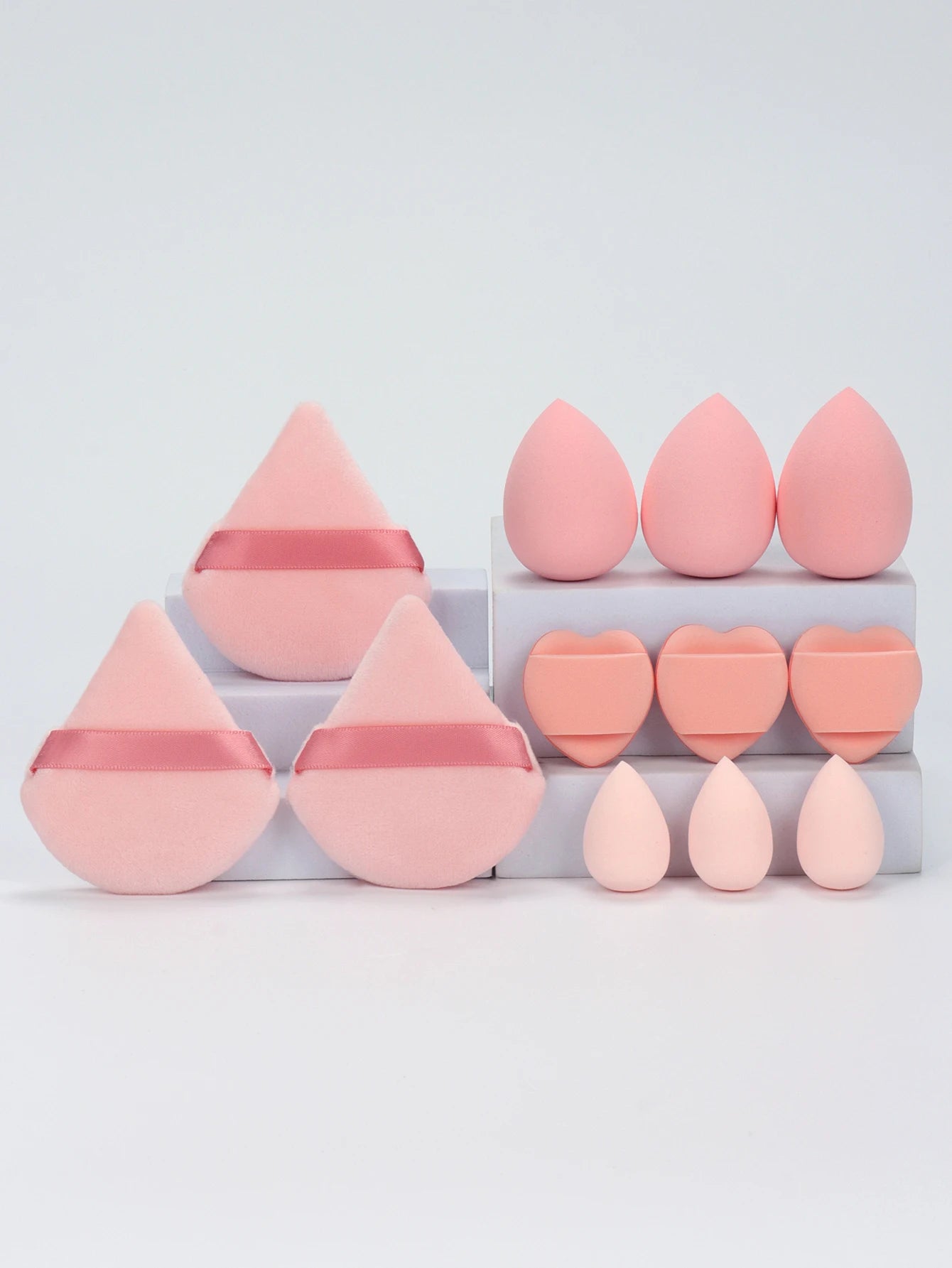 12-Piece Makeup Sponge & Powder Puff Set