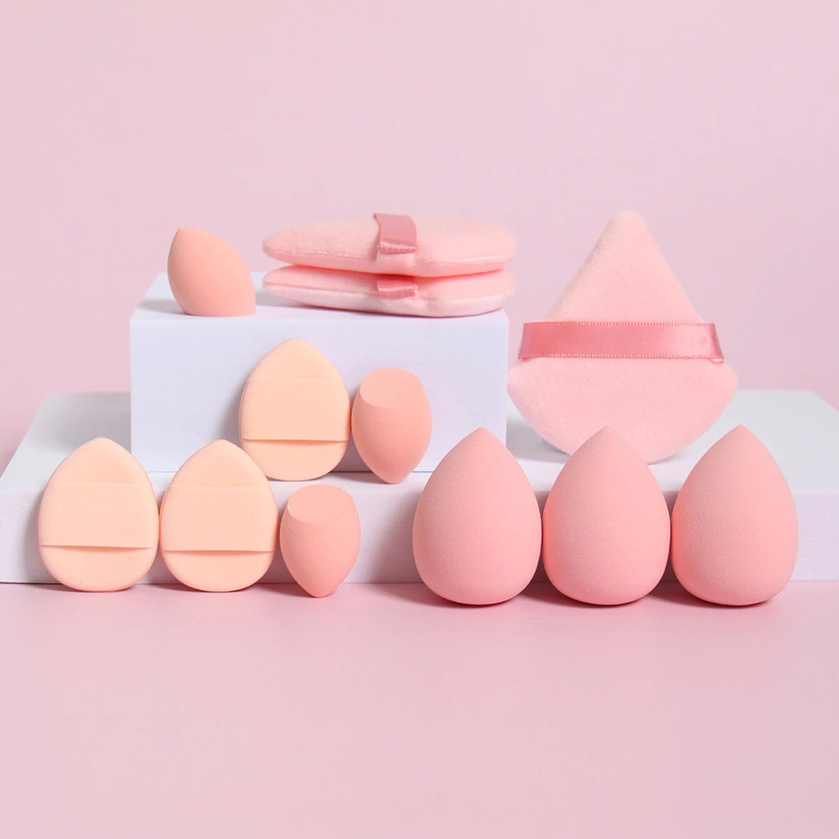 12-Piece Makeup Sponge & Powder Puff Set