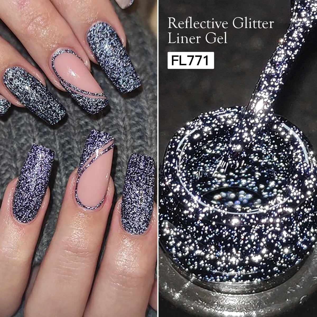 Reflective Glitter Liner Gel