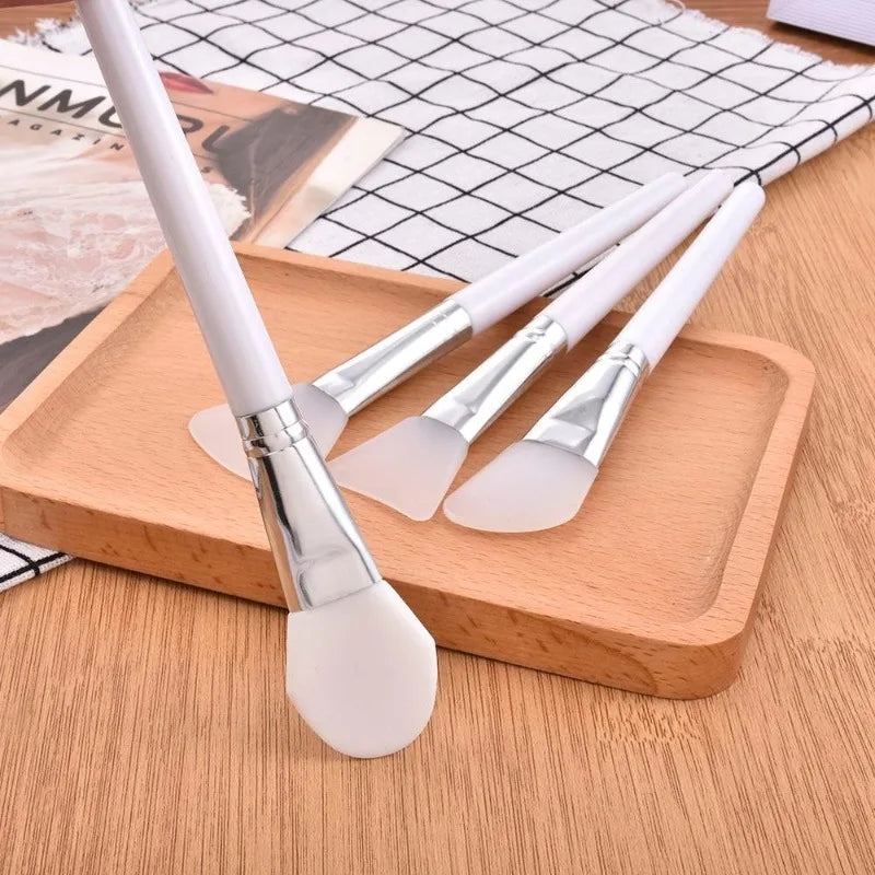 4-Piece Silicone Facial Mask Brush Set
