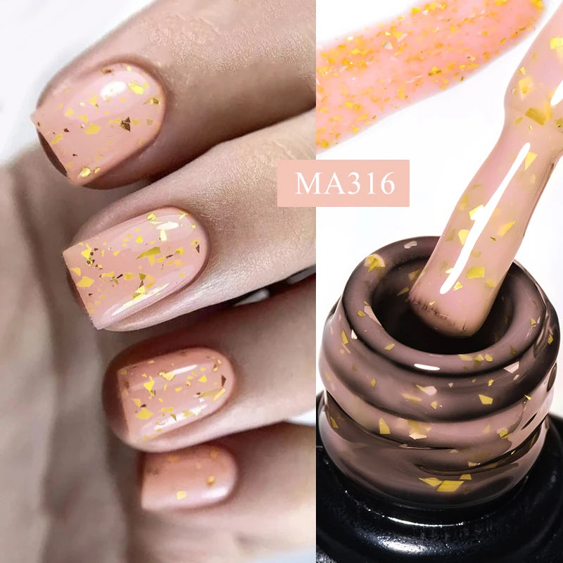 Glitter Rubber Base Gel