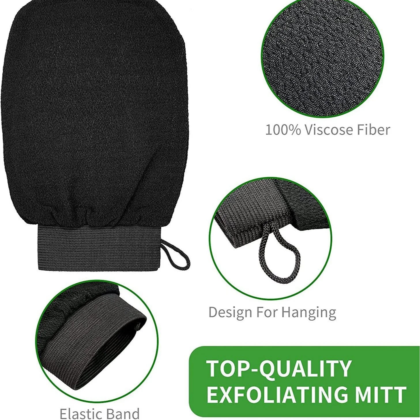 Exfoliating Bath & Shower Glove for Face & Body