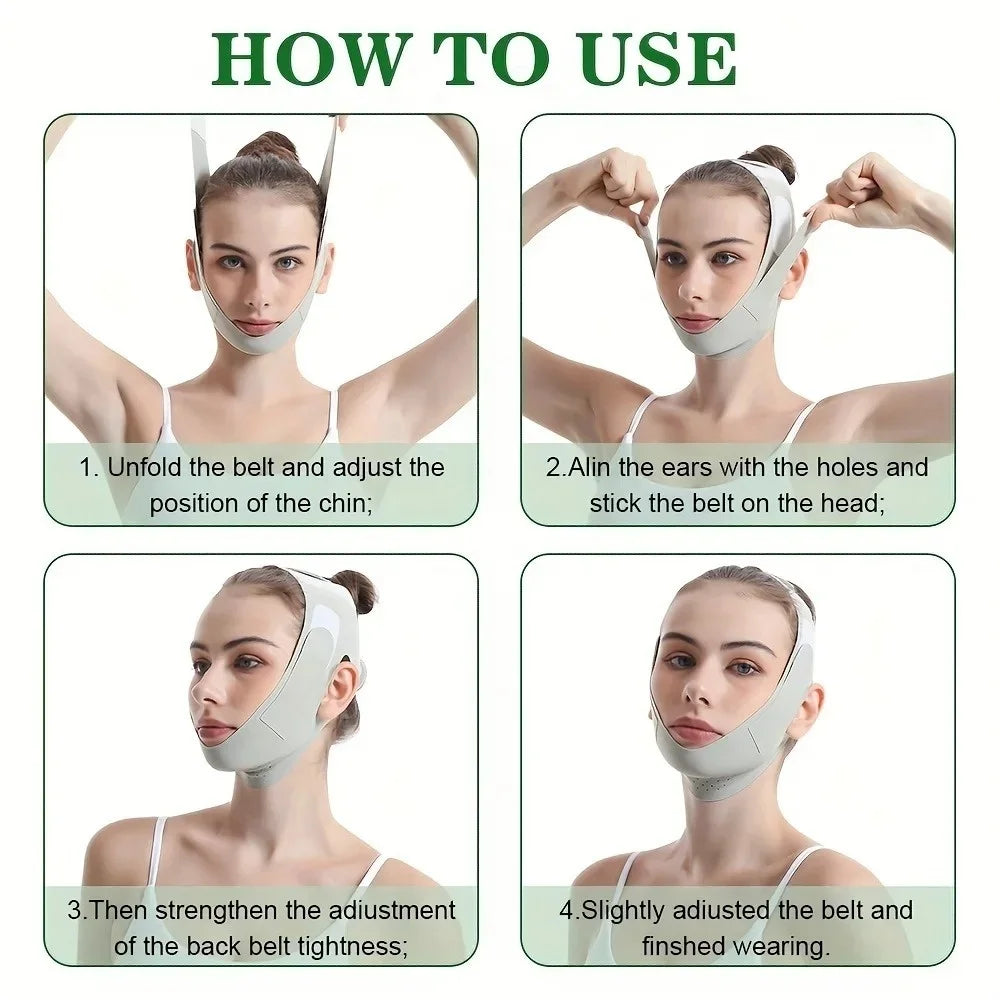 Reusable V-Line Face Support Mask