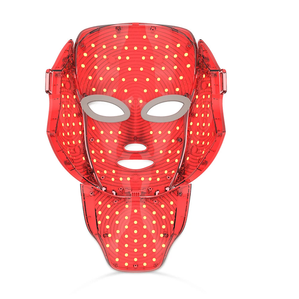 7-Color LED Face & Neck Light Therapy Mask