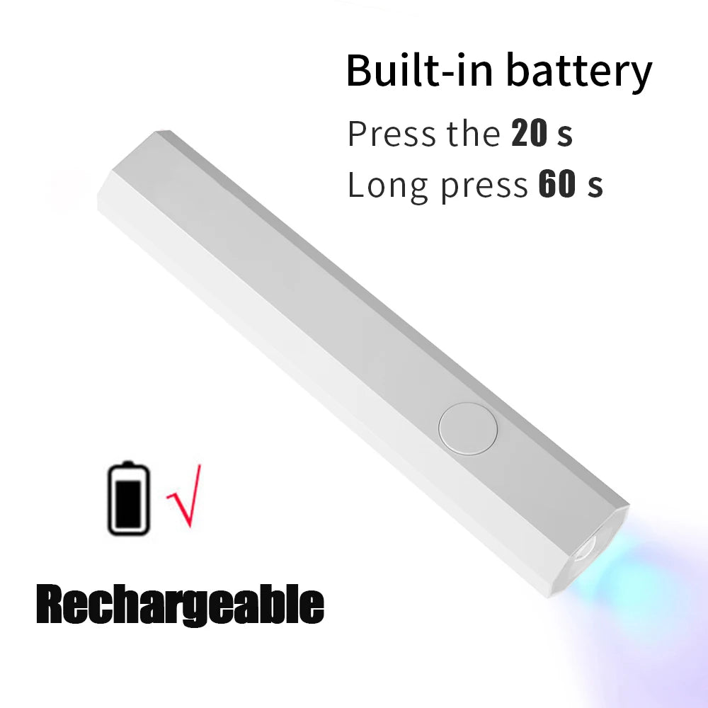 Rechargeable Mini LED Nail Lamp