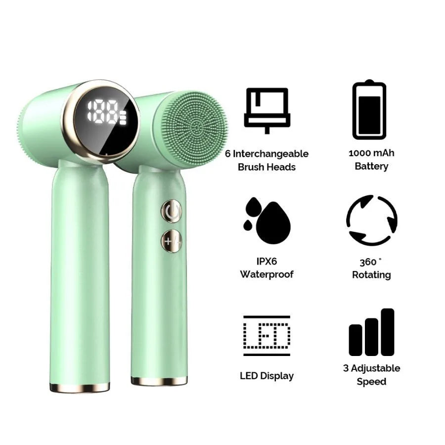 6-in-1 Ultrasonic Facial Cleansing Device