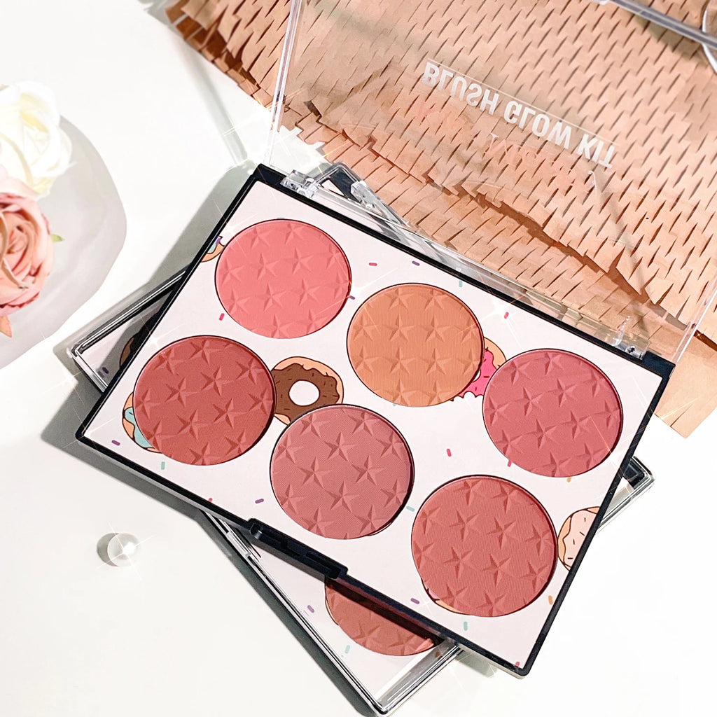 6-Color Blush Palette