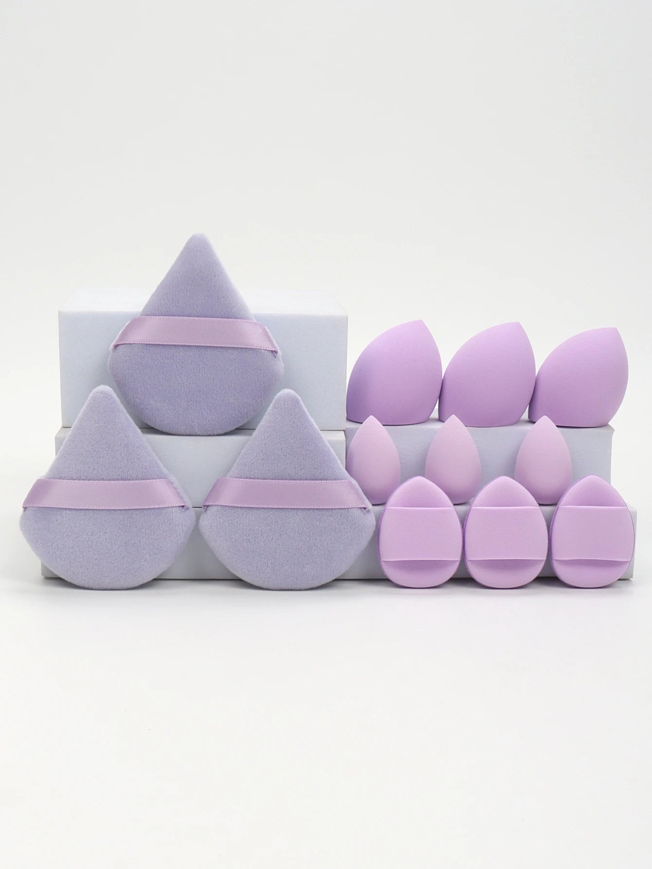 12-Piece Makeup Sponge & Powder Puff Set