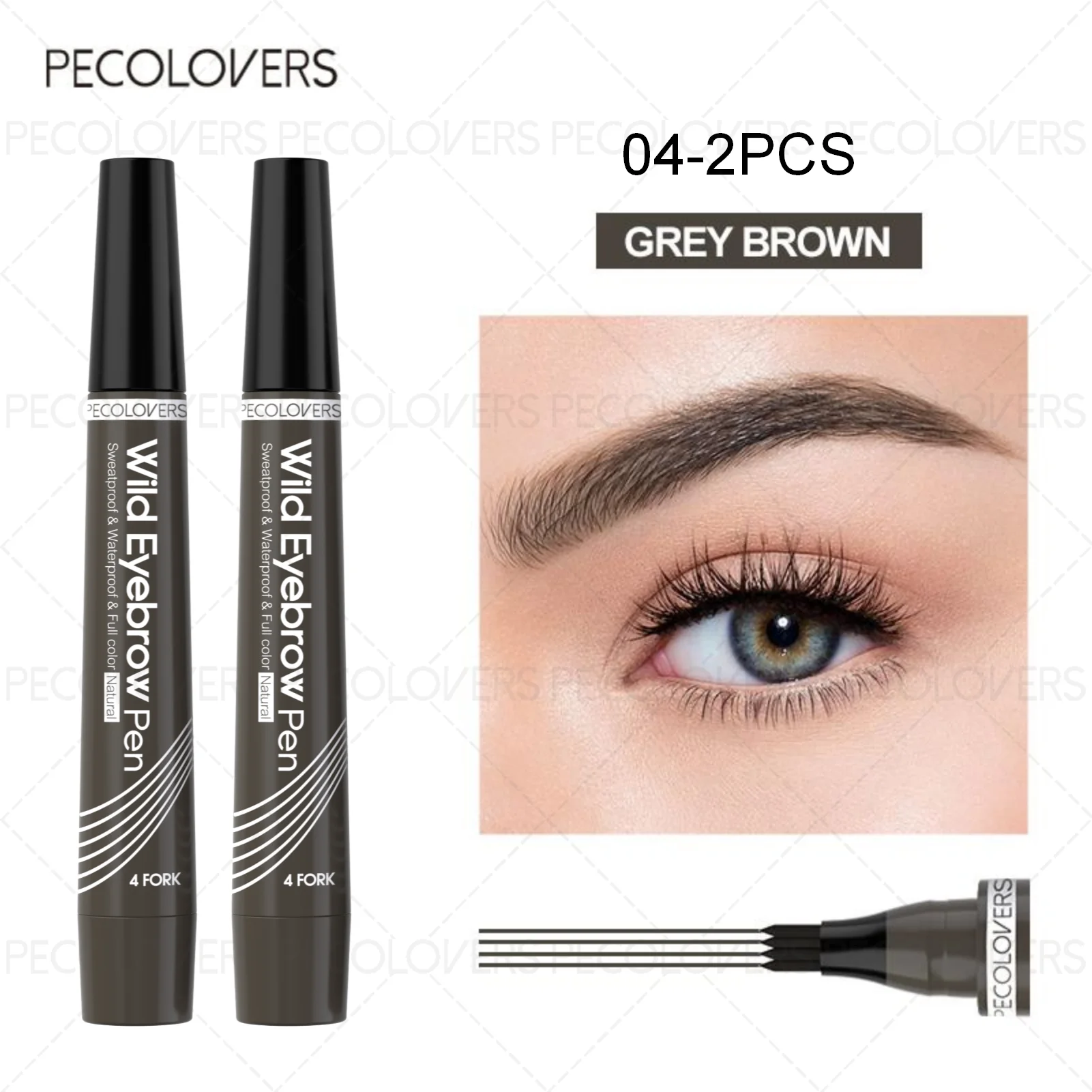 4-Fork Tip Eyebrow Pen